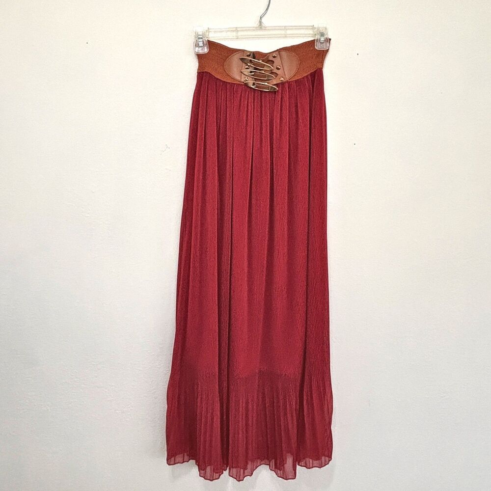 Womens Magic Y2K Tiered Western Maxi Skirt Medium Boho Earthy Granola Cottage